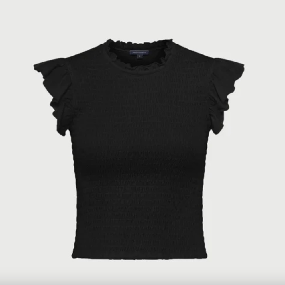French Connection Perinne Cotton Jersey Smock Top